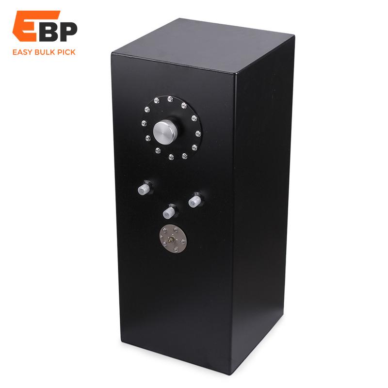 2 pcs 69L Aluminum Fuel Surge Tank with Sensor, Mirror Polish Finish and Cap, 19 Gallon Racing Fuel Cell