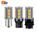 200PCS T20 W21/5W 7443 13 SMD 5050 Pure White LED Bulb for Car Brake, Parking, and Reverse Lights - DC 12V Auto Lighting Solution
