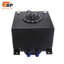 2 pcs 20L Aluminum Surge Tank with Mirror Polish Finish, Fuel Cell with Cap and Sensor, High Quality Car Modifications