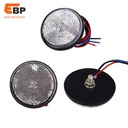100pcs 24LED Round Tail Lights for Motorcycle ATV Truck - Red Yellow White Turn Signal and Warning Reflectors by DHL or FedEx
