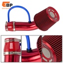 10 pcs 76mm 3-Inch Cold Air Intake System with High Flow Cone Air Filter and Turbo Induction Pipe Kit for Car Modification