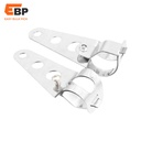 100 Pairs High Quality Aluminum Motorcycle Headlight Bracket for Retro Modification, Compatible with Honda CB, Magna, Rebel, Easy Installation by DHL or FedEx
