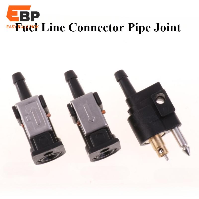 100 pcs 1/4" 6mm Male to 5/16" 8mm Female Fuel Hose Adapter Pipe Connector for Yamaha Outboard Motor Boat Accessories