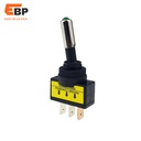 200pcs 12V 20A LED Toggle Switch with 3Pin SPST ON/OFF for Cars, RVs, and Boats - Available in Red, Green, Blue, Yellow