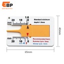 200pcs 0-20mm Plastic Tire Tread Depth Gauge Caliper for Car, Motorcycle, Caravan and Trailer - Portable Measuring Tool by DHL or FedEx