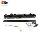 5 sets High Flow Fuel Rail Kit for Honda Civic RSX Si K20 K24 2.0/2.4L Aluminum Alloy黑色