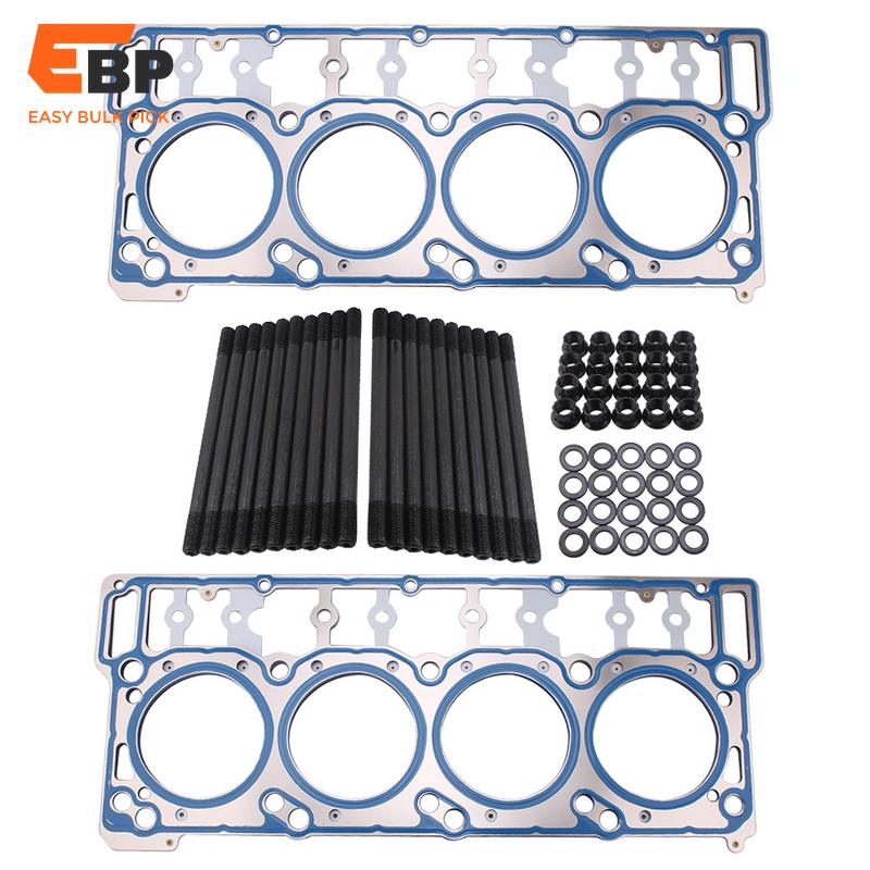 2 sets Ford 6.0L Powerstroke Diesel Head Gasket Set with Head Stud Kit 18mm для Engine Repair 03-06