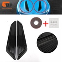 10 pairs Universal Black Car Decorative Hood Vent Cover Carbon Fiber Style Engine Air Intake Scoop