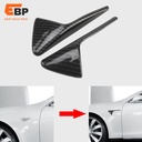 20 pairs Carbon Fiber Style Fender Decorative Sticker and Side Camera Protective Cover for Tesla Model 3/Y (2017-2021)