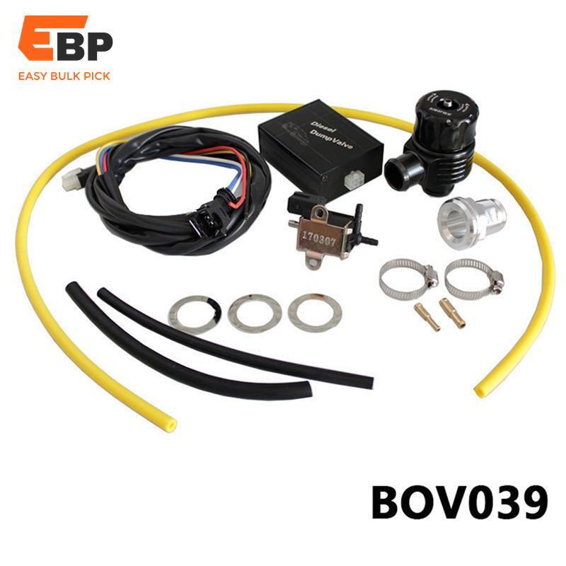 5 sets Turbo Pressure Release Valve Kit for Car Modification - Adjustable Hose Single-Sided Horn Design