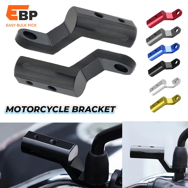 50 pcs Universal Rearview Mirror Extension Bracket for Motorcycles – High-Quality Adapter Holder for Phones, Lights & Accessories – Compatible with Triumph, Suzuki, Kawasaki and More