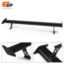 5 sets Universal Adjustable 53'' Aluminum Rear Spoiler Wing for Sedan Cars - Easy Installation, No Drill Required