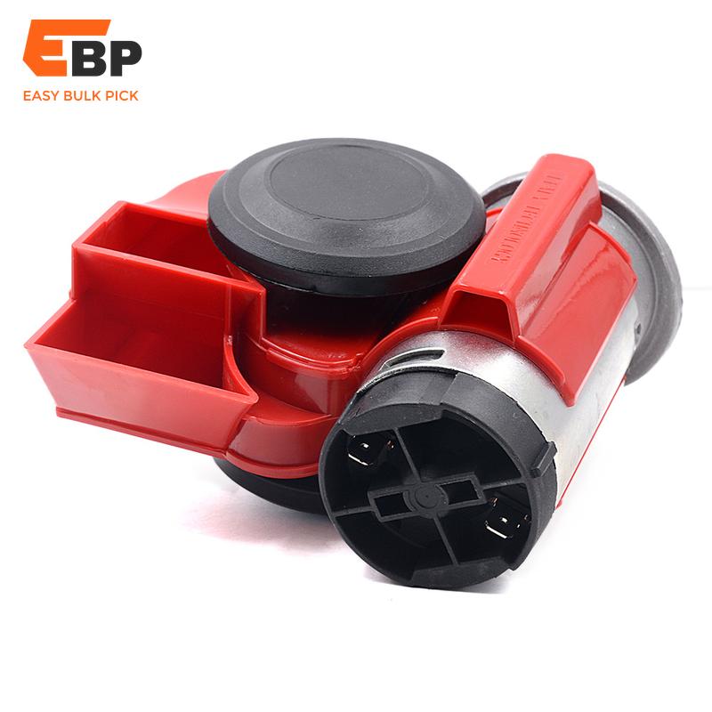 10 pcs Ultra Loud 12V Snail Air Horn for Motorcycles, Cars, Trucks, and Boats - Compact Vehicle Modification Accessory with Relay Socket