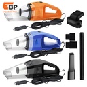 10 pcs High Power Handheld Car Vacuum Cleaner, 4000Pa Wet and Dry Portable Auto Cleaner, Powered by Cigarette Lighter, 120W Strong Suction