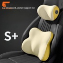 10 pcs Car Seat Headrest and Lumbar Support Cushion Set for Comfortable Travel, Colorful Back and Waist Pillows