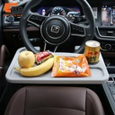 15 pcs Car Steering Wheel Tray Table, In-Car Dining Table, Laptop Holder, Multi-Functional Steering Wheel Desk, Tablet Stand