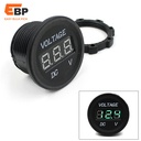 100 pcs Herorider Universal 12V-24V DC LED Digital Voltmeter for Auto and Motorcycle, Waterproof Display Socket
