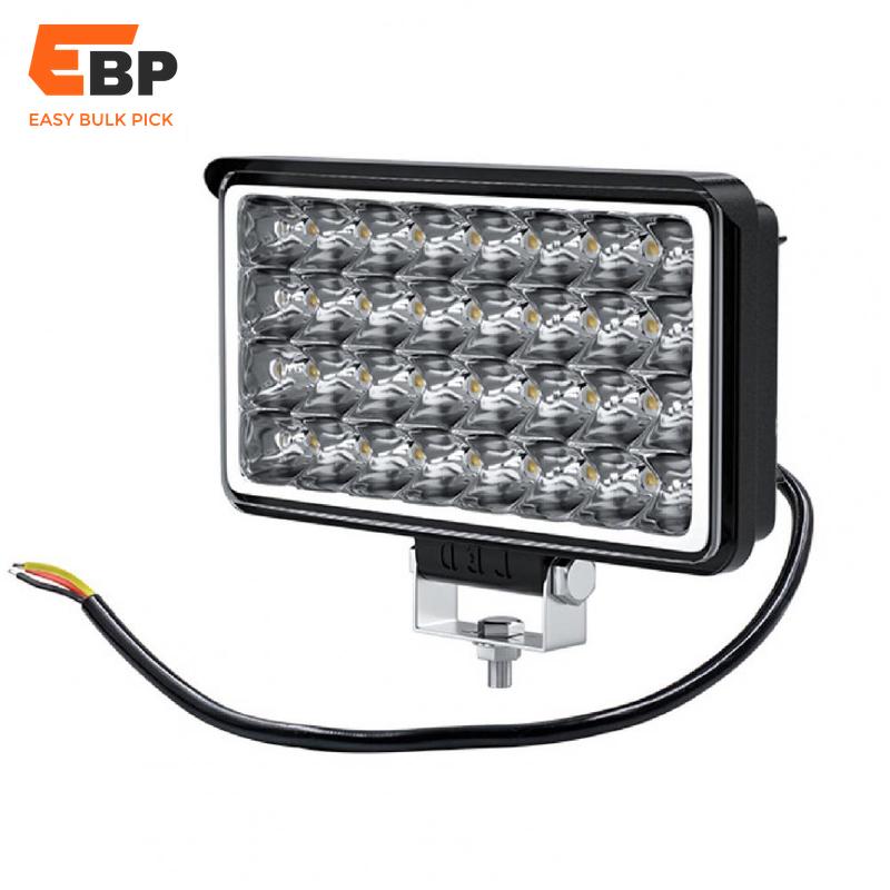 10 pcs Adjustable 4-Inch High Brightness LED Work Light - 5000-6500K Spot Lamp for Off-Road and Automotive Use