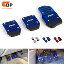 20 sets Car Pedal Cover Set for Manual and Automatic Vehicles, Wear-Resistant Aluminum Brake, Clutch, and Accelerator Pedals with Non-Slip PVC Inserts