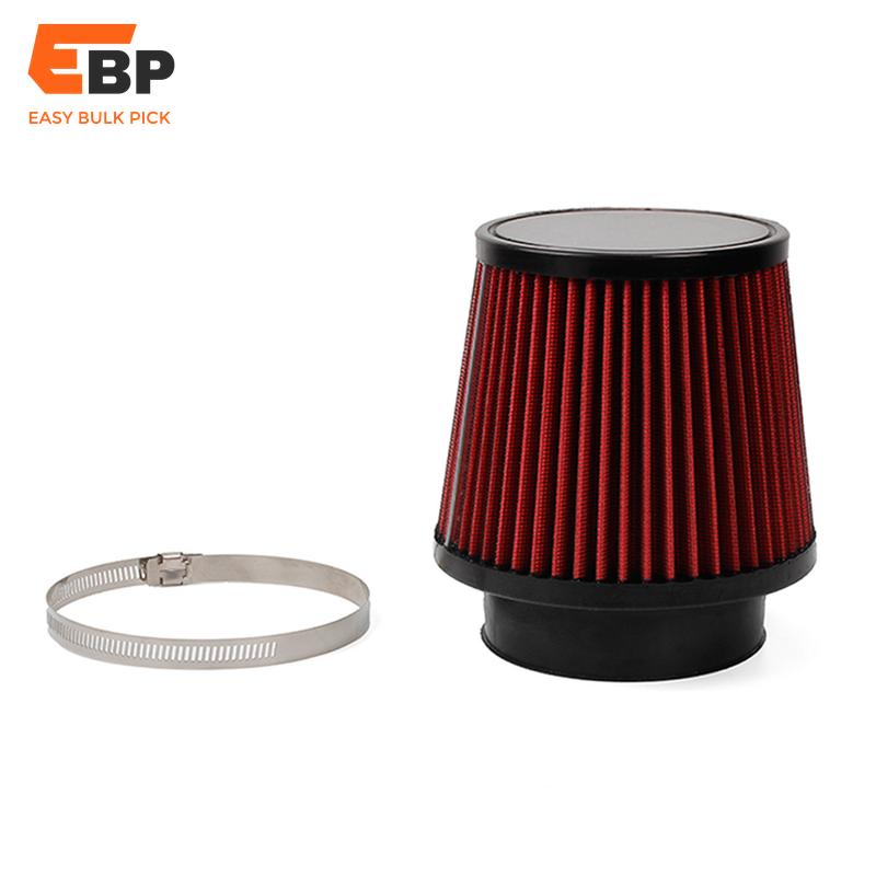 10 pcs Universal 76MM/100MM High Flow Car Cold Air Intake Mushroom Head Air Filter for Modified Vehicles