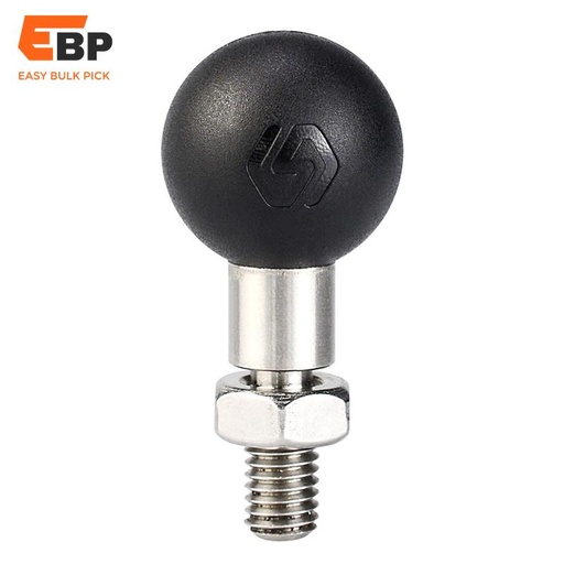 100 pcs Rearview Mirror Seat Ball Head Mobile Phone Holder for Motorcycle, M10 Screw Mount, Stainless Steel Support Stand for Cameras and Fitness Gear