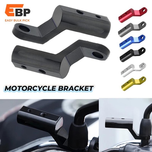 50 pcs Universal Rearview Mirror Extension Bracket for Motorcycles – High-Quality Adapter Holder for Phones, Lights & Accessories – Compatible with Triumph, Suzuki, Kawasaki and More