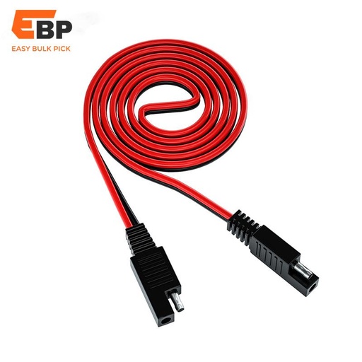 100 pcs 16 AWG SAE Extension Cable with Quick Connector, Automotive Power Plug, Full Copper Solar Connector, 2 Pin Electric Adapter