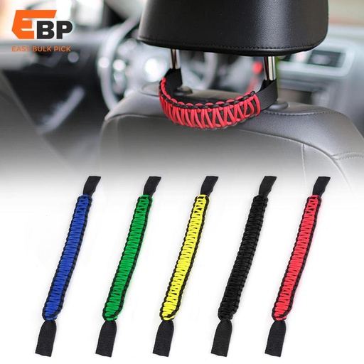 150 pcs Universal Paracord Grab Handle for Car Trucks SUV Back Seat Headrest Safety Support