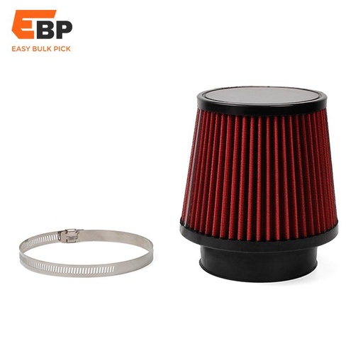 10 pcs Universal 76MM/100MM High Flow Car Cold Air Intake Mushroom Head Air Filter for Modified Vehicles