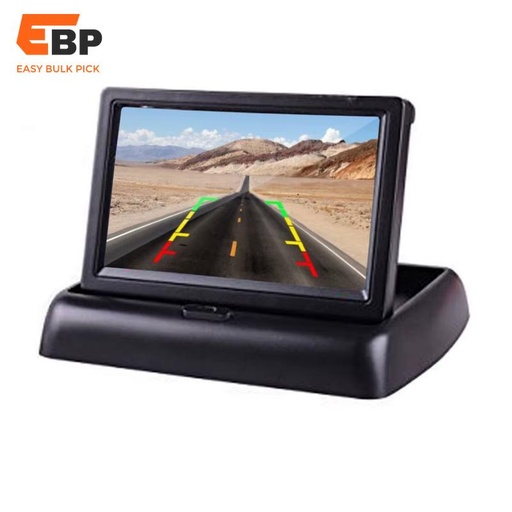 20pcs 4.3" Foldable TFT LCD Monitor for Car Reverse Camera Display - 16:9 Color Screen for 12V Vehicle