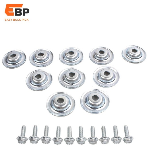 20 sets 10-Piece UTV Skid Plate Washer Bolt Set for All Polaris General, Ranger, RS1, RZR Models