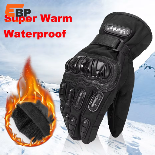25 Pair Winter Motorcycle Gloves, Waterproof & Warm, Touchscreen Motocross Riding Gear, MADBIKE Outdoor Racing Gloves