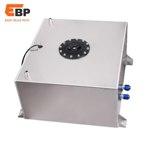 2 pcs 60L Square Aluminium Fuel Surge Tank with Sensor, Foam Interior, and Cap - OC-1018A-60
