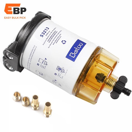 5 pcs 3/8 Inch NPT Fuel Water Separator Filter for Outboard Motors Mercury S3213 S3214 B32013 OCC05703213