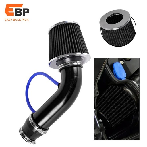 10 pcs 3" 76mm Universal Cold Air Intake Kit with Cone Air Filter for Car Racing Turbo Induction System