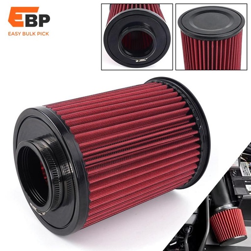 10 pcs 70MM Washable Aluminum Car Air Filter E-2993 High Flow Cold Air Intake for Ford Focus Escape MKC RS-OFI106