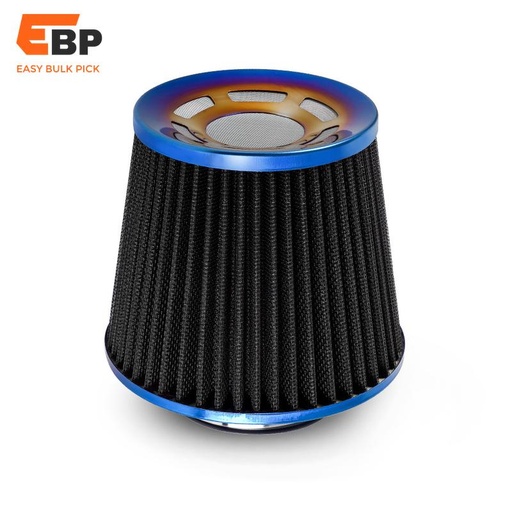15 pcs 76MM 3 Inch High Flow Washable Blue Mushroom Air Intake Filter Universal Car Racing Breather Cone