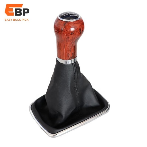 20 pcs Brand New 5 Speed Wooden Gear Shift Knob with Boot for VW Golf, Jetta, Bora, Passat B5 - Delivered by DHL or FedEx