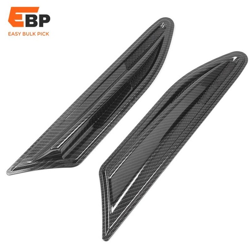 10 pcs Universal Carbon Fiber Pattern Fender Decorative Stickers for Car Modification RS-LKT057