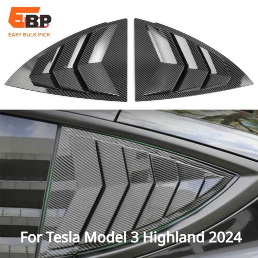 10 pairs Rear Triangle Window Sunshade for Tesla Model 3/3+ Highland 2024 & Model Y - Custom Auto Accessories & Decorative Shades