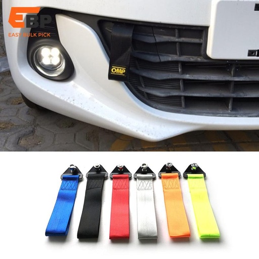 30 pcs High Strength Nylon Towing Rope for Trailers, Racing Cars, and Bumper Accessories - Universal Tow Eye Strap