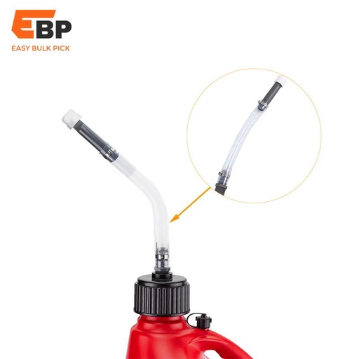 30 pcs High-Quality 5 Gallon Fuel Jug Gas Can with Deluxe Cap and 14-inch Filler Hose Kit for Racing Applications