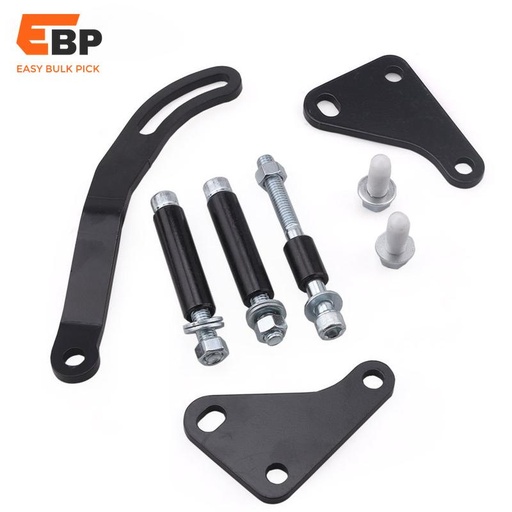 5 sets SBC Black Power Steering Pump Bracket for Chevy 350 GM SWP LWP Saginaw