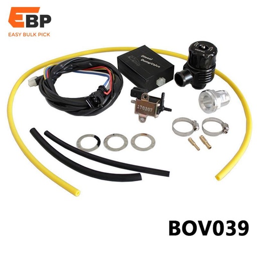 5 sets Turbo Pressure Release Valve Kit for Car Modification - Adjustable Hose Single-Sided Horn Design