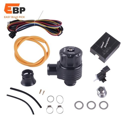 5 sets Universal Aluminum Diesel Blow Off Valve Kit - Adjustable Turbo Relief Valve with Hose