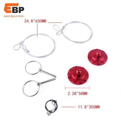 20 sets Universal Car Engine Hood Lock Set for Modification