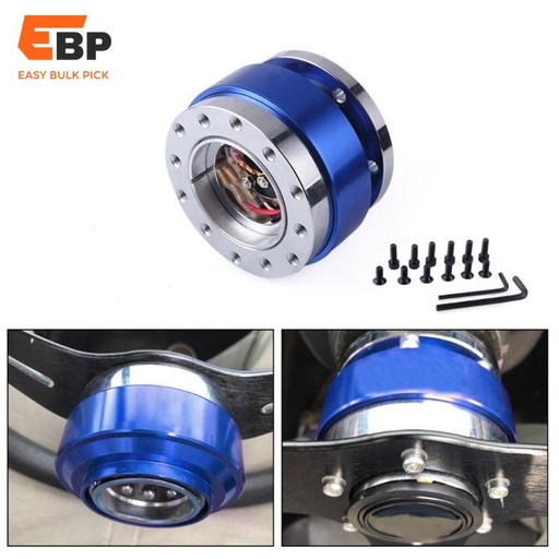 10 pcs Motorsport Quick Release Steering Wheel Hub Adapter, Aluminum Mechanism for Easy Installation Compatible with Various Car Models