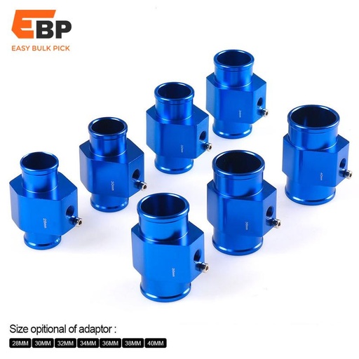 30 pcs Universal Water Temperature Sensor Hose Adapter 28mm-42mm for Coolant Measurement, Blue Color