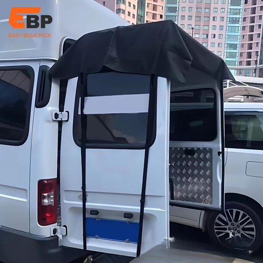 10 pcs 600D Waterproof RV Rear Barn Door Awning Cover for Ram Promaster, Peugeot Boxer, Iveco Daily, VW T5 T6 Campervan, UV Resistant and Durable