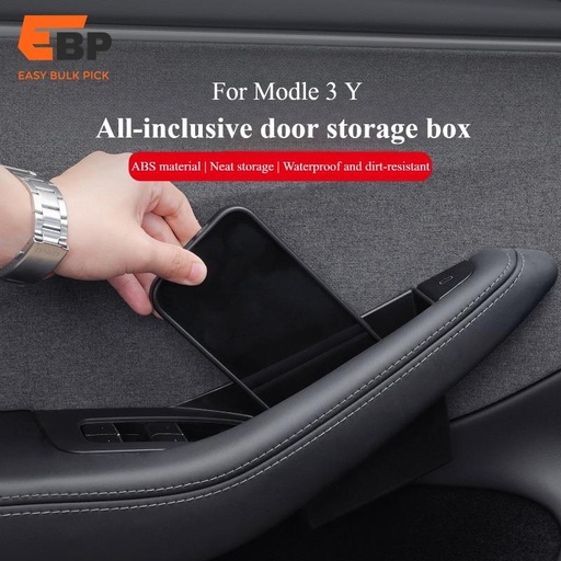 10 sets 4 Pieces Door Handle Storage Box for Tesla Model Y/Model 3 - Inner Handle Organizer Accessories for Four-Door Vehicles